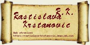 Rastislava Krstanović vizit kartica